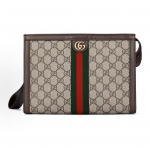 Gucci Ophidia Seno ra&scaron;to G logotipas Dvigubas drobės rankinis krep&scaron;ys Įprastas Vyri&scaron;kas Blackwood/Rudas Box(Basic Set+Box)