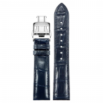 Krokodilo odos dirželis, tinkantis Jaeger LeCoultre Moonphase Master Date Flip Beichen serijos laikrodžio grandinėlei, vyri&scaron;kas 20mm 21mm 22mm 21mm black