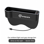 Skirta Volvo XC40 XC60 XC70 XC90 S40 S60 S90 V40 V50 V60 V90 Automobilio USB aplinkos ap&scaron;vietimas Sėdynės laikymo dėklas Sėdynės tarpelio dėžutė Automobilio priedai