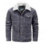Velvetinė atlapota striukė Vyri&scaron;ka Fleece Storas Žieminė Avies Fleece &Scaron;ildanti Striukė Laisvalaikio Vyri&scaron;ki Drabužiai M