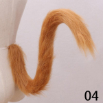 1vnt Fox Cosplay Upturned Accessories Cat Tail Long Pliu&scaron;inis modeliavimas Žvėris vaikams Lolitos kostiumas vilkas