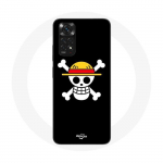 Coque pour Xiaomi Redmi Note 11S One Piece Manga Tete de Mort Fond Noir