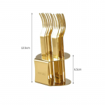 6 vnt. vaisinių &scaron;akučių su stovu, kavos &scaron;akučių rinkinys, tortų, desertų mini &scaron;akutės, popietės vakarėlio stalo įrankiai, užkandžių &scaron;akutės virtuvei, valgomajam, barui auksas