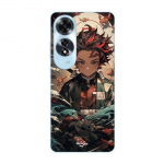 Coque pour Oppo A60 demon slayer Tanjiro anime manga Maniacase juoda