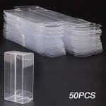 10/50/100 PC skaidrus namų dekoras PVC plastikinės ekrano dėžutės dovanų laikymo dėžutės skaidrios ekrano dėžutės dovanų pakuotės 50PC