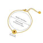 Retro rūmų stiliaus 18K auksu padengta titano plieno apyrankė su smaragdiniu natūraliu akmeniu moterims 18K Gold Plated
