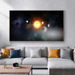 Saulės sistemos nuotraukos Ūkas Kosmosas Visata Plakatai ir spaudiniai Mokslas drobė Tapyba Sienų menas gyvenamojo kambario dekoravimui Cuadros be rėmelio 20*40cm