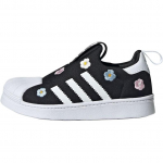 adidas Superstar 360 C Gėlių Siuvinėjimas - Juodi Vaikų Sportbačiai Debesėlių Baltumo Pagrindinė Juoda Skaidri Rožinė IG7014 30