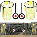 4-Piece Football Training Target Set, Includes Target Plates & , Soccer Practice Accessories to Improve Accuracy One Size
