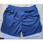 Vyri&scaron;ki bėgimo &scaron;ortai Sportinės trumpos kelnės Vyri&scaron;kos laisvalaikio laisvos kelių ki&scaron;enių dvisluoksnės kūno rengybos kelnės Be rank&scaron;luosčių M