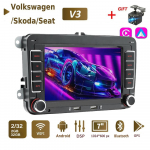 Naujas 2 Din Automobilinis radijas Android Multimedia Player Carplay Auto skirtas VW Volkswagen Golf Polo Tiguan Passat b7 b6 SEAT leon Skoda Octavia 2+32GB