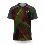 Vyri&scaron;ki mar&scaron;kinėliai lauke sportiniai bėgimo mar&scaron;kinėliai Juokingi gradiento ra&scaron;tai greitai džiūstantys trumpomis rankovėmis vasariniai laisvalaikio mar&scaron;kinėliai su O formos i&scaron;kirpte 6XL