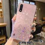 Samsung Galaxy A01 A 01 SM A015F A015G A015M dėklas Blizgantis mink&scaron;tas galinis dangtelis Samsung Galaxy A015F/DS A015M/DS dėklams rožinė