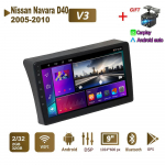 Android automobilio radijo stereofoninis stereofoninis įrenginys, skirtas Nissan Navara D40 2005-2010 GPS navigacijai 2DIN 4 branduolių daugialypės terpės grotuvas 2+32GB Carplay Autoradio 2+32GB