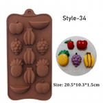 Ananasų &bdquo;pasidaryk pats&ldquo; želė pudingas, 3D ledo dervos formos, pyrago kepimo įrankis, vaisinės gumos saldainių silikoninės formos pineapple kava