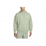 Nike Club Fleece Vienspalvis Mink&scaron;tas Patogus Megztas Gobtuvėlis Vyri&scaron;ki gobtuvai Emerald-Horizon White HJ1817-370 M