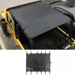 Automobilio stogo dangalas PU oda Mink&scaron;tas skydelis nuo saulės 1997-2006 m. Jeep Wrangler TJ Juodas