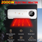 2000W 3 greičių sieninis elektrinis &scaron;ildytuvas, atsparus vandeniui, su nuotolinio valdymo pultu, oro kondicionavimo ma&scaron;ina, &scaron;ilumos energijos taupymas With remote control