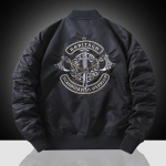 Darbo striukė Air Force Ma1 Bomber Striukė Vyri&scaron;ka siuvinėta beisbolo uniforma striukė XXXXL pilka