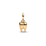 Pandora Mini 3D Danties Personalizuotas Pakabukas &bdquo;Pasidaryk pats&ldquo; Karoliukas Unisex Papuo&scaron;alų Aksesuarai 762300C01 Gold