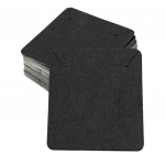 100 vnt juvelyrinių karolių ekrano laikiklio laikiklio paketas pakabinamas atvirukas baltas 5x5cm juoda