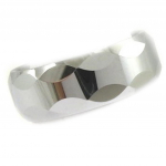 Bague Tungstene 'High Tech' Noir Argent&eacute; 60 sidabras