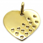 Altesse [L5335] - Pendentif plaqu&eacute; or 'Love'