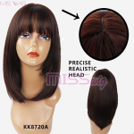 Ombre Bob perukas vidutinio ilgio tiesus perukas madingoms moterims 8-33