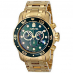 Invicta Pro Diver Chronograph 200M 0075 vyri&scaron;kas laikrodis žalia
