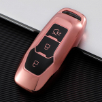 Electrolate TPU Car Smart Key Case Cover Shell Holder Raktų pakabukas, skirtas Ford Explorer Edge Fusion F150 Mondeo Mustang Protector raudona
