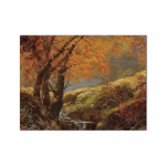 &Scaron;alis Gamta Kra&scaron;tovaizdis Plakatas Aliejinė tapyba Senovinė drobė Spaudinys &Scaron;alis žalia siena Meno paveikslėlis Sodybos kambario apdaila 21X30cm No Frame