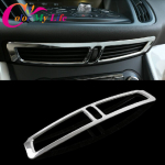 Color My Life Abs Chrome Oro kondicionavimo ventiliacijos anga Dekoratyvinė apdaila Chromo blizgučiais lipdukas Ford Kuga 2013 2014 2015 2016 m. sidabras