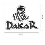 Automobilio 3D metalinis lipdukas Dakaro logotipas raliui bekele visureigiui Jeep Dodge Ford Automobilio galinio bagažo skyriaus emblema ženkliukas motociklo lipdukai