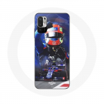 Coque pour Xiaomi Redmi Note 10T 5G Formule 1 Pierre Gasly Pilote automobile F1 Rouge Bleu