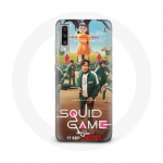 Coque pour Samsung Galaxy A50 Squid Game S&eacute;rie joueurs soldats poup&eacute;e