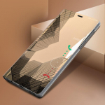&bdquo;Smart Mirror Anti Drop&ldquo; telefono dėklas, skirtas &bdquo;Samsung Huawei Honor Xiaomi Redmi iPhone OnePlus&ldquo; dangtelis, magnetinis apverčiamas PU oda Samsung S8 juoda