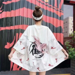 Moteri&scaron;kas tradicinis kardiganas kimono paltas plonas drabužis S