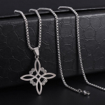 Klasikiniai Odin Trinity &Scaron;iaurės runų abėcėlės nerūdijančio plieno pakabukai vyrams Amulet Witch Keltų mazgų papuo&scaron;alai