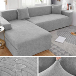 Neper&scaron;lampami žakardo sofos užvalkalai Elastingi kampai 1/2/3/4 sėdynės Tvirtas sofos užvalkalas L formos sofos dangtelio apsauginiai užvalkalai 1 SEAT (90-140CM)