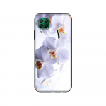 Juodas TPU dėklas Huawei P30 Lite P30 Pro P40 dėklas Huawei P40 LITE E P Smart 2020 dėklas dangtelis Orchidėjų gėlės Spalvingas huawei P Smart 2020