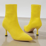 Moteri&scaron;ki elastiniai kojinių batai Rudens Žiemos Stiletto Auk&scaron;takulniai Megzti Aulinukai Moteri&scaron;ki Užmaunami Smailianosiai Auk&scaron;takulniai Botas Mujer 36 mėlyna
