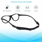 Sportiniai akiniai Neslystantis virvė Reguliuojami akiniai Virvelės Akiniai Tvirtinimo dirželis Akiniai Kojos nuo i&scaron;slinkimo