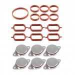 6 vnt. 22 mm/33 mm sūkurinės sklendės uždarymo plok&scaron;tės su įsiurbimo kolektoriaus tarpikliu, skirtos BMW M47 M57 E39 E87 E46 E90 E39 E60 X3 6 cilindrų