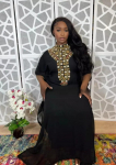Nauja Maxi karali&scaron;ka suknelė Juoda ilga georgette marokieti&scaron;ka moteri&scaron;ka kaftan Dubajaus suknelė abaja XS juoda