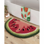 Madingas lapų vonios kilimėlis, storas flokuotas grindų kilimėlis, neslystantis, plaunamas ma&scaron;inoje vonios kilimas, sugeriantis, du&scaron;ui, voniai, kriauklei 60CM*90CM