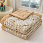 KDJEIKZ Naujas Plaunamas Medvilninis 3D Dygsniuotas Pupelių Antklodė su Sojų Pluo&scaron;tu Galima Skalbti Skalbimo Ma&scaron;inoje Lengva Prabangi Užtiesalas 100x150cm