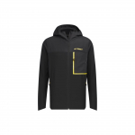 Adidas X National Geographic Bendradarbiavimo Mink&scaron;tas &Scaron;elkas Spalvų Bloko Logotipas Ilgomis Rankovėmis Su Gobtuvu Striukė Vyri&scaron;ka Striukė Juoda IL8979 M