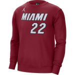 Jordan X NBA Bendradarbiavimas Majamio Apvalaus Kaklo Patogus Megztinis Raidės Ilgomis Rankovėmis Džemperis Vyri&scaron;kas džemperis Raudonas DN9823-608 XL