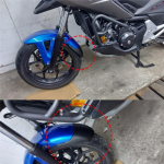 Motociklo priekinis ir galinis sparnas Honda NC750S NC750X NC700S NC700X 2012-2025 (2 vnt)-A99D juoda