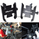 For XL1000 Varadero ABS Motorcycle Accessories Handlebar Mobile Phone Holder GPS stand bracket Mirror type Silver